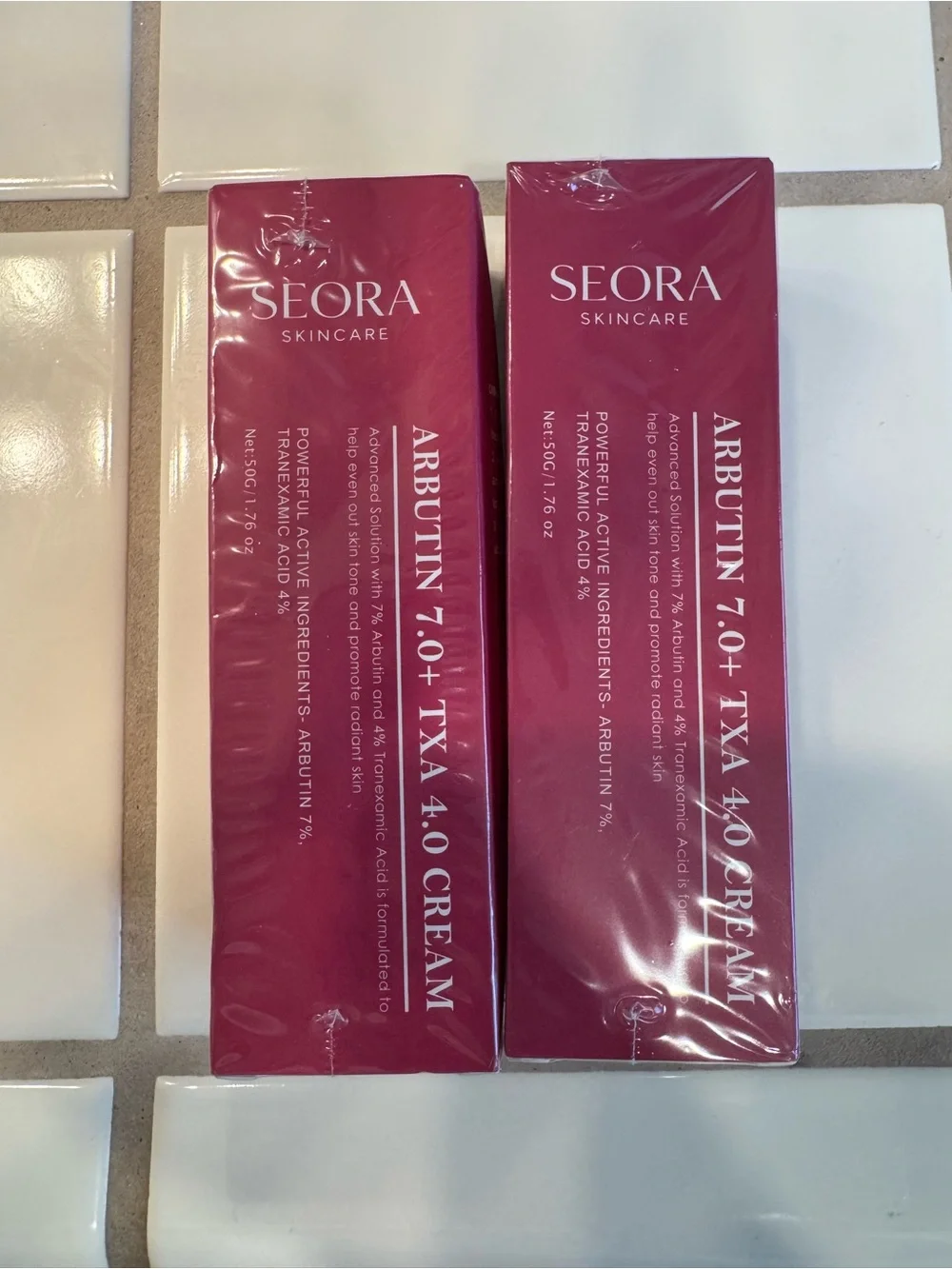 SEORA Skincare Arbutin 7.0 + TXA 4.0 Brightening Cream - Pink